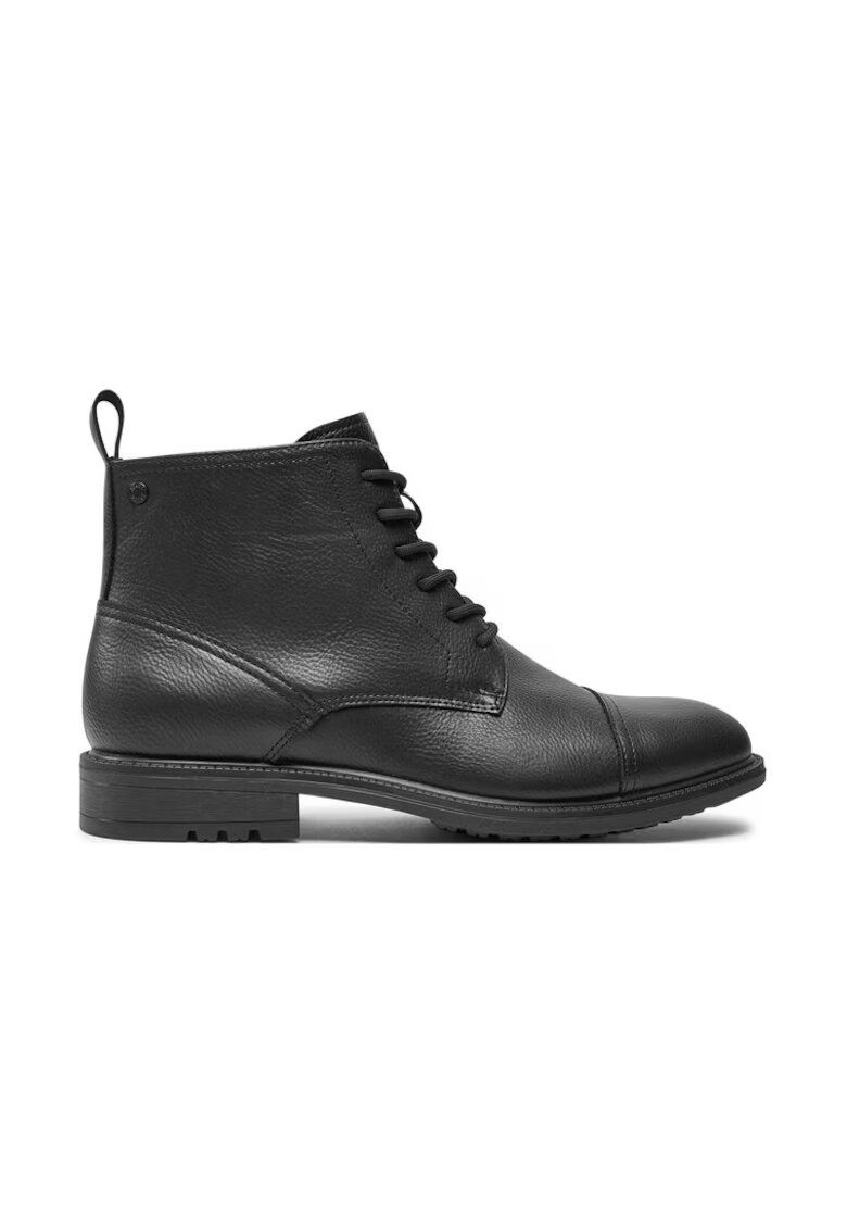 Jack  Jones Ghete 12257973 Negru - Piele ecologica