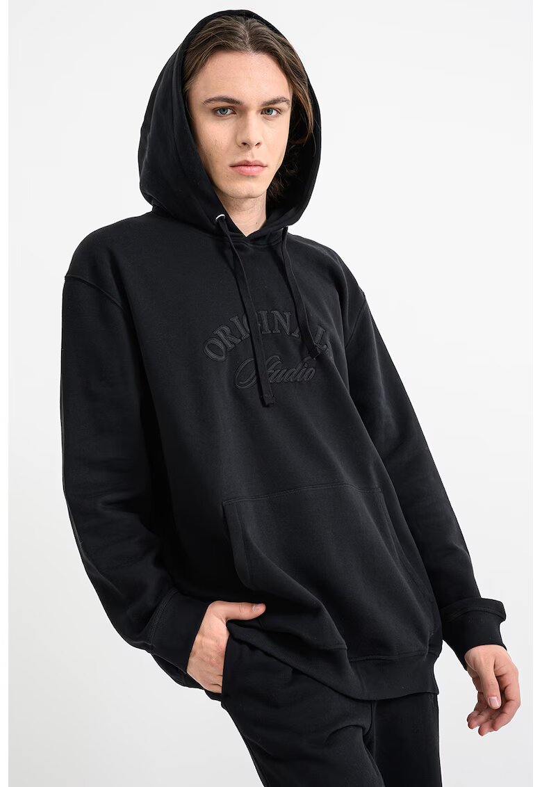 Jack & Jones Hanorac cu aplicatie logo - Negru
