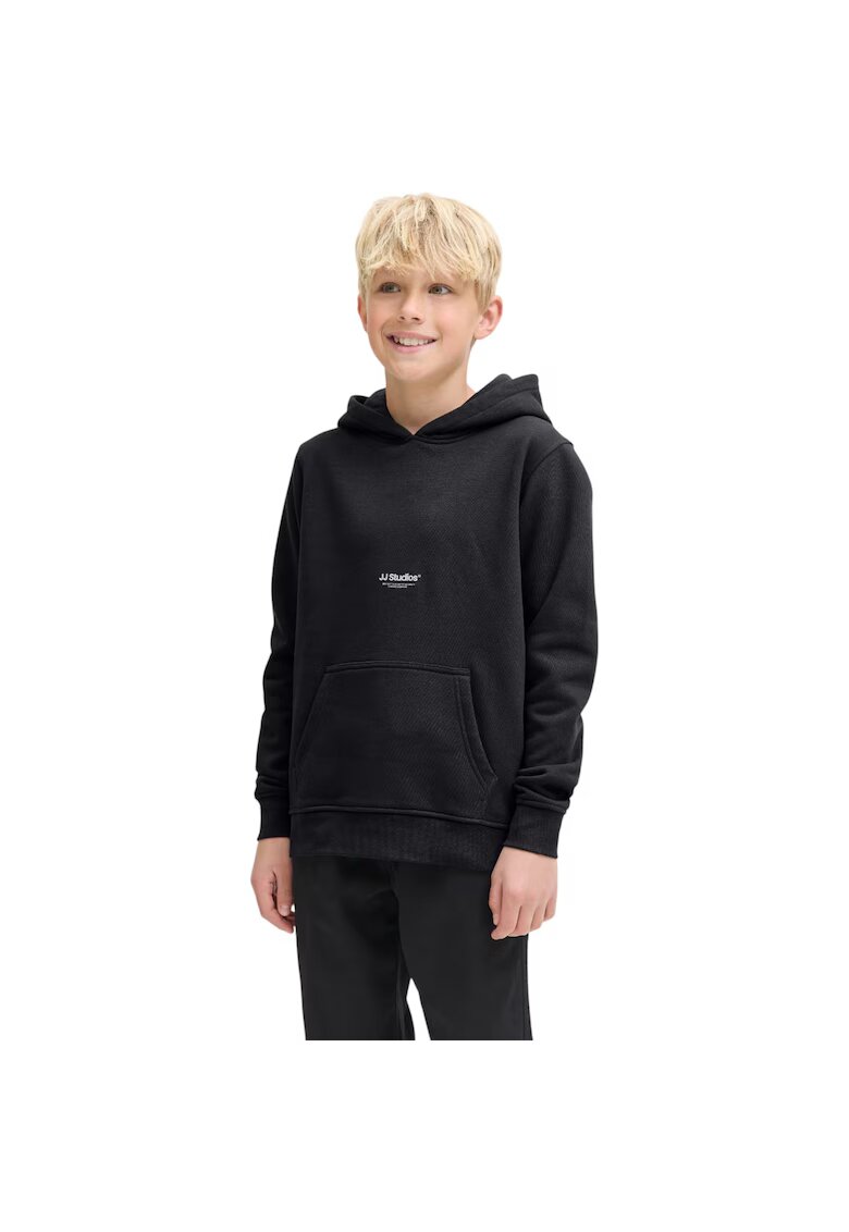 Jack & Jones Hanorac JACK &JONES Soho Sweat Hood JNR 49180 - Negru