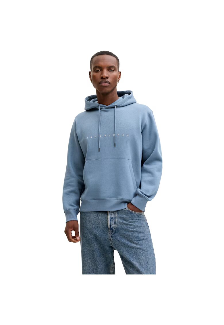 Jack & Jones Hanorac JACK &JONES Star JJ Hood 53393 - Albastru deschis
