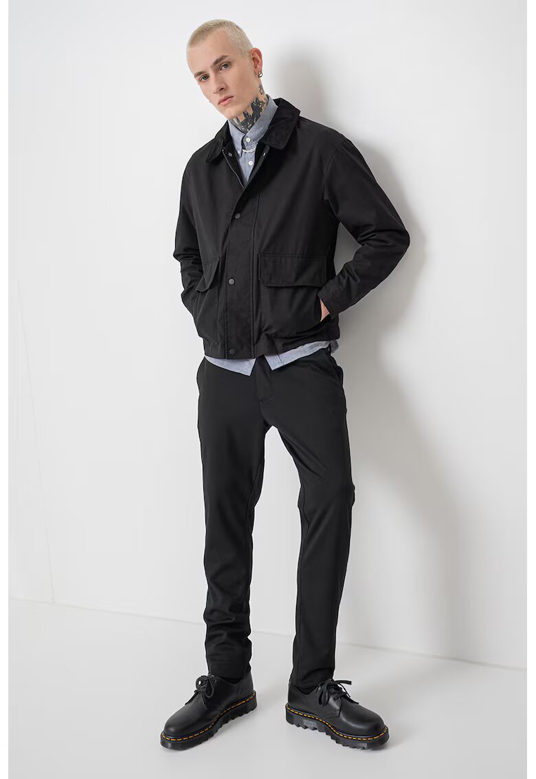 Jack & Jones Jacheta bomber cu fermoar - Negru