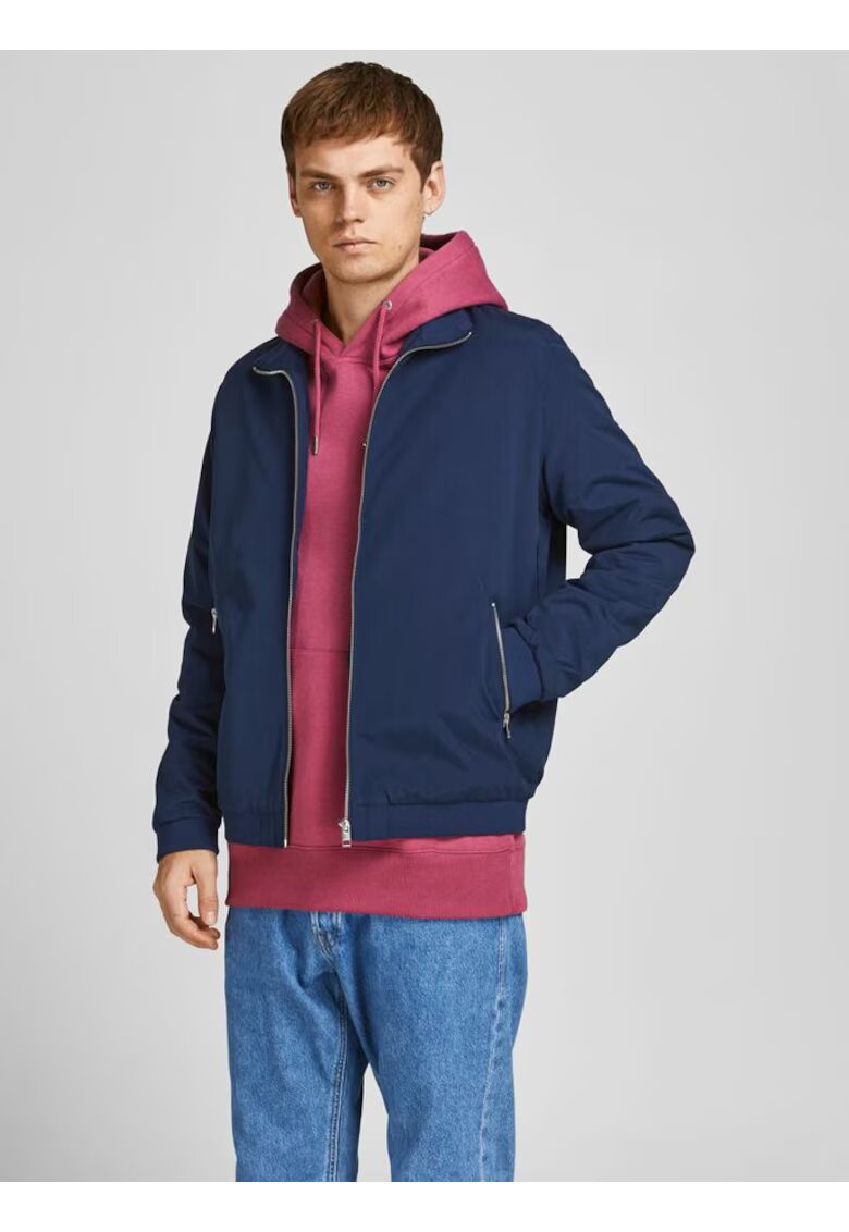 Jack  Jones Jacheta cu buzunare cu fermoar - Bleumarin