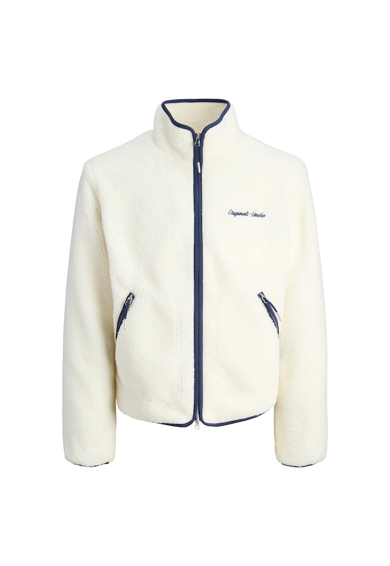 Jack & Jones Jacheta sport barbati - Jack Jones - poliester - ecru/albastru -