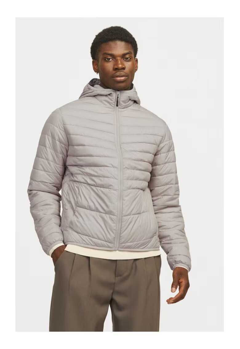 Jack  Jones Jack&Jones Geaca din puf Estate 12256983 Gri Regular Fit - Poliester
