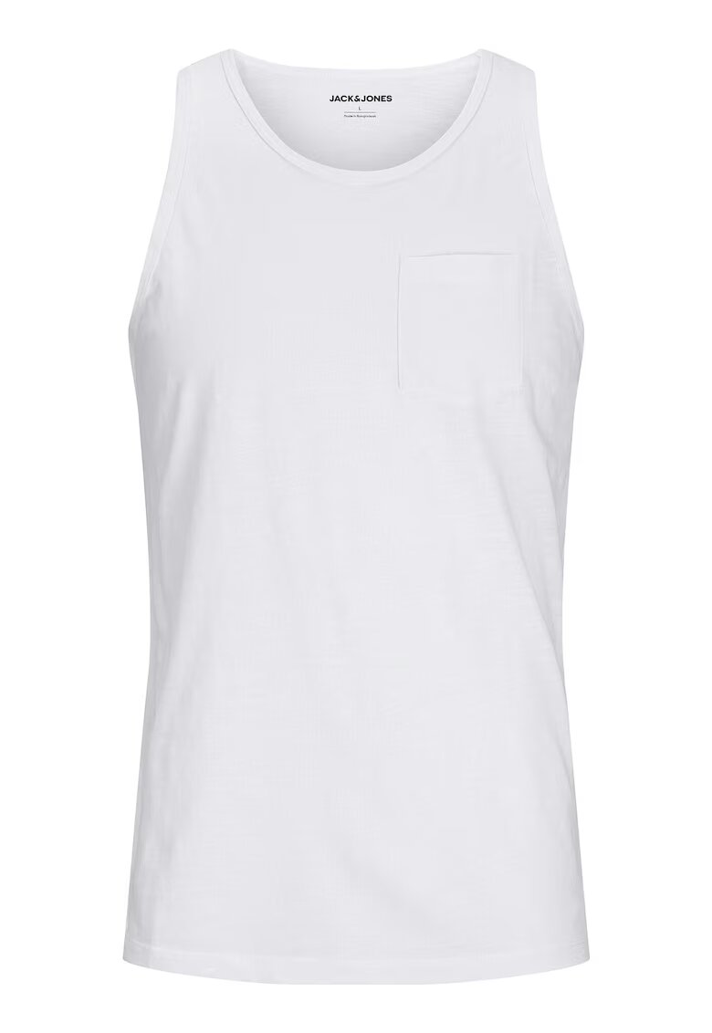 Jack  Jones Maiou barbati Jack Jones - 12270577 - Bumbac - Alb - Alb