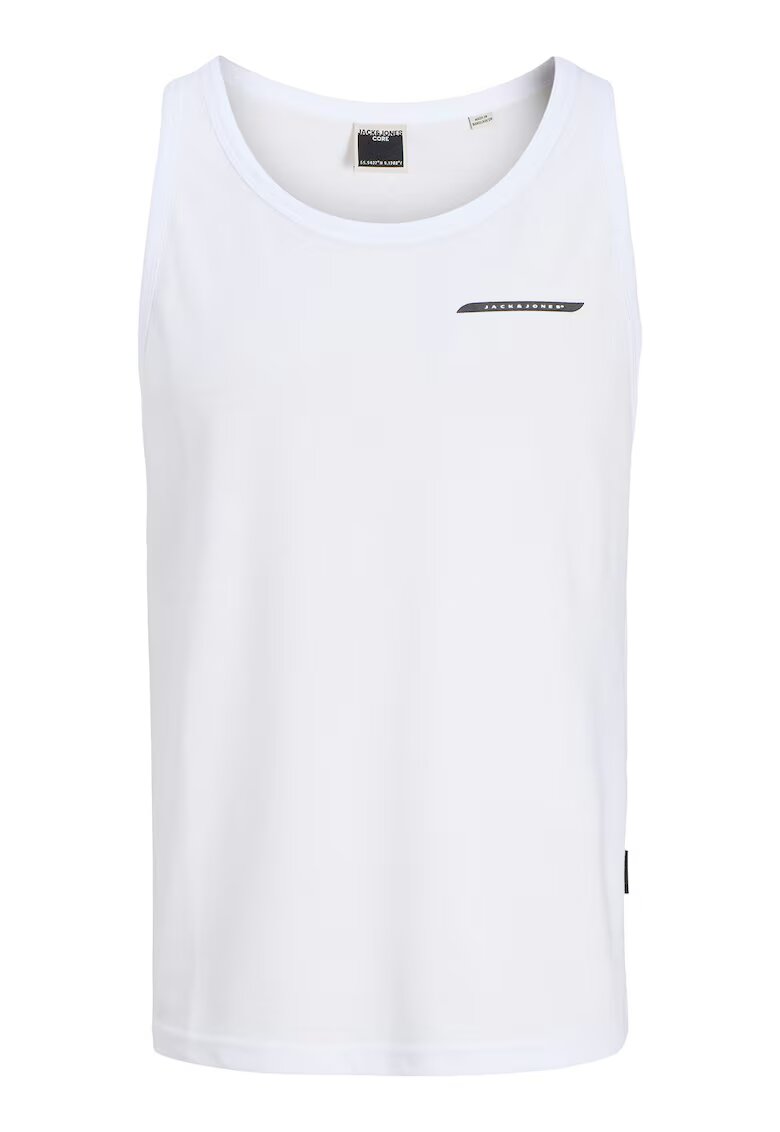 Jack  Jones Maiou barbati Jack Jones - 12276614 - Bumbac/Poliester - Alb - Alb