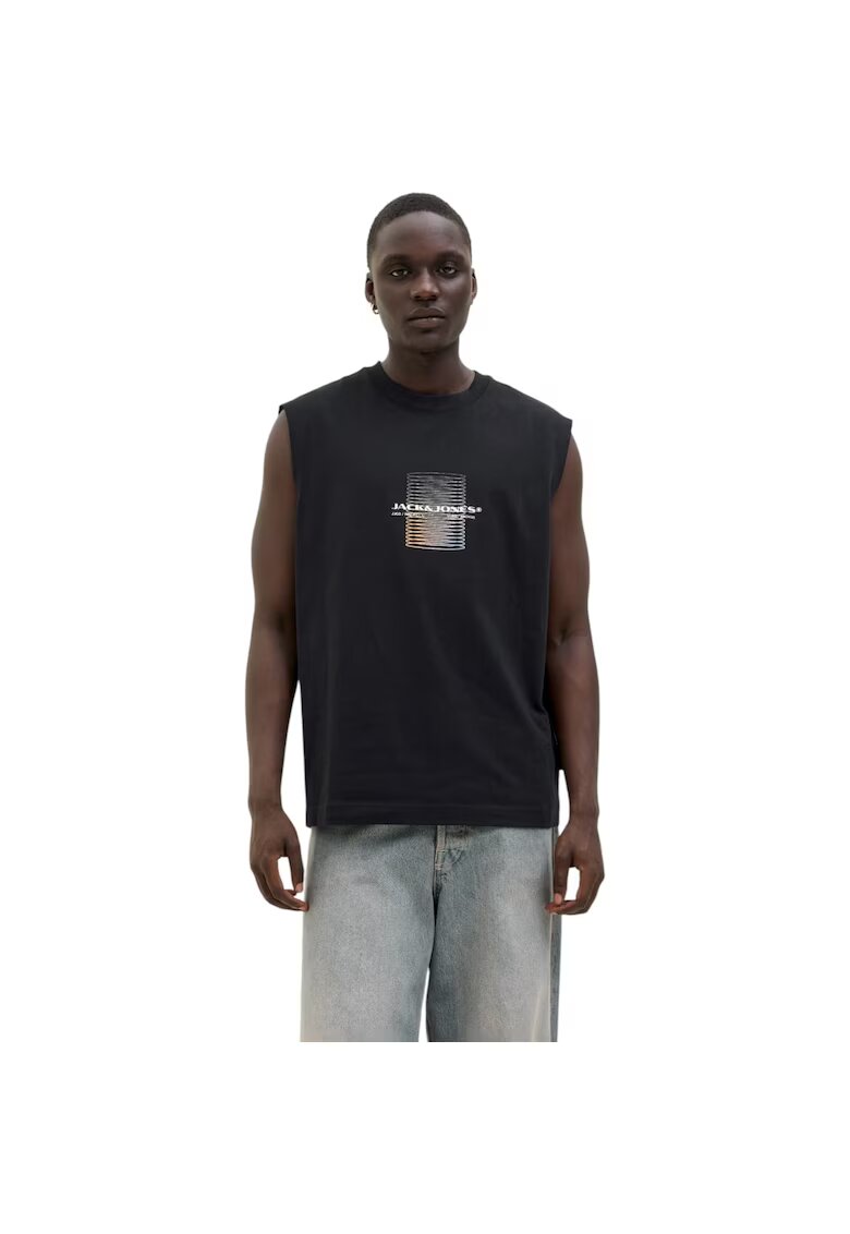 Jack  Jones Maiou JACK &JONES Alma Sleeveless Crew 48313 - Negru