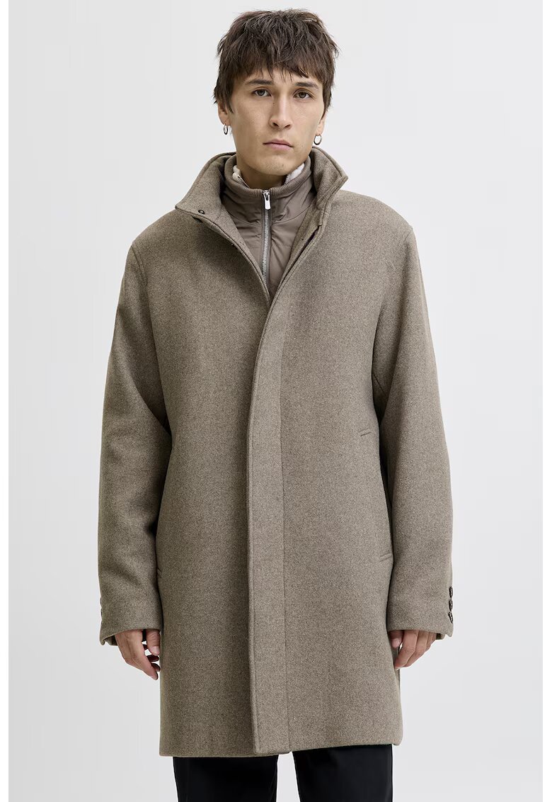 Jack & Jones Palton din amestec de lana - Grej