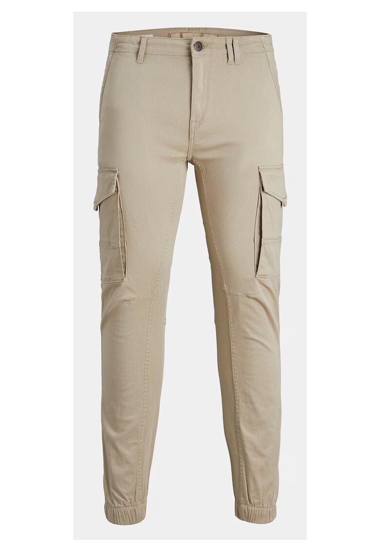 Jack  Jones Pantaloni barbati - Jack Jones - JPSTPAUL VESELATA - bumbac - bej -