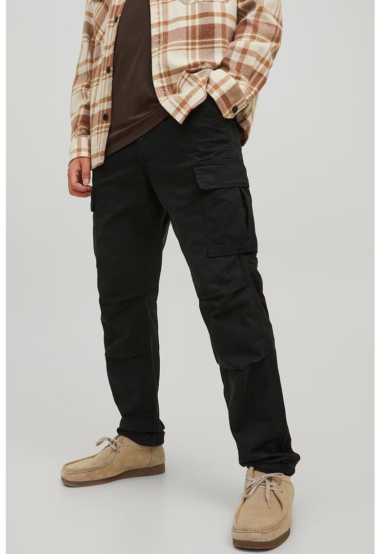 Jack  Jones Pantaloni cargo cu talie medie - Negru