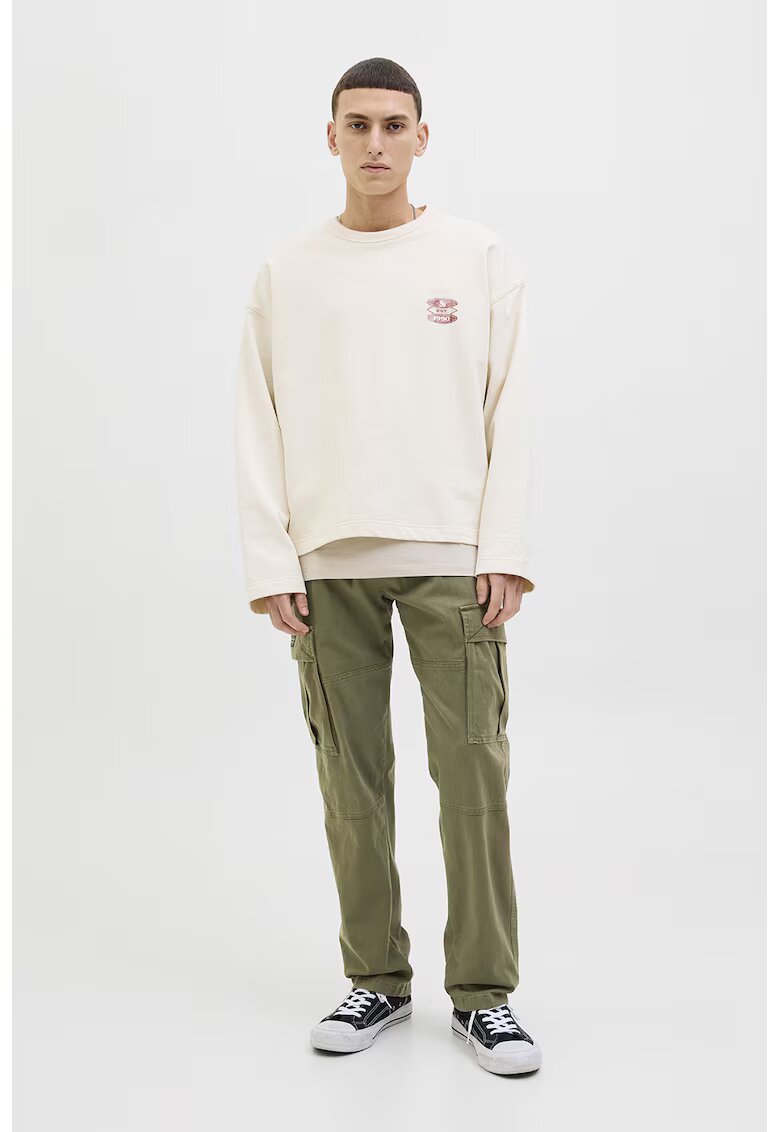 Jack  Jones Pantaloni cargo din amestec de bumbac - Kaki