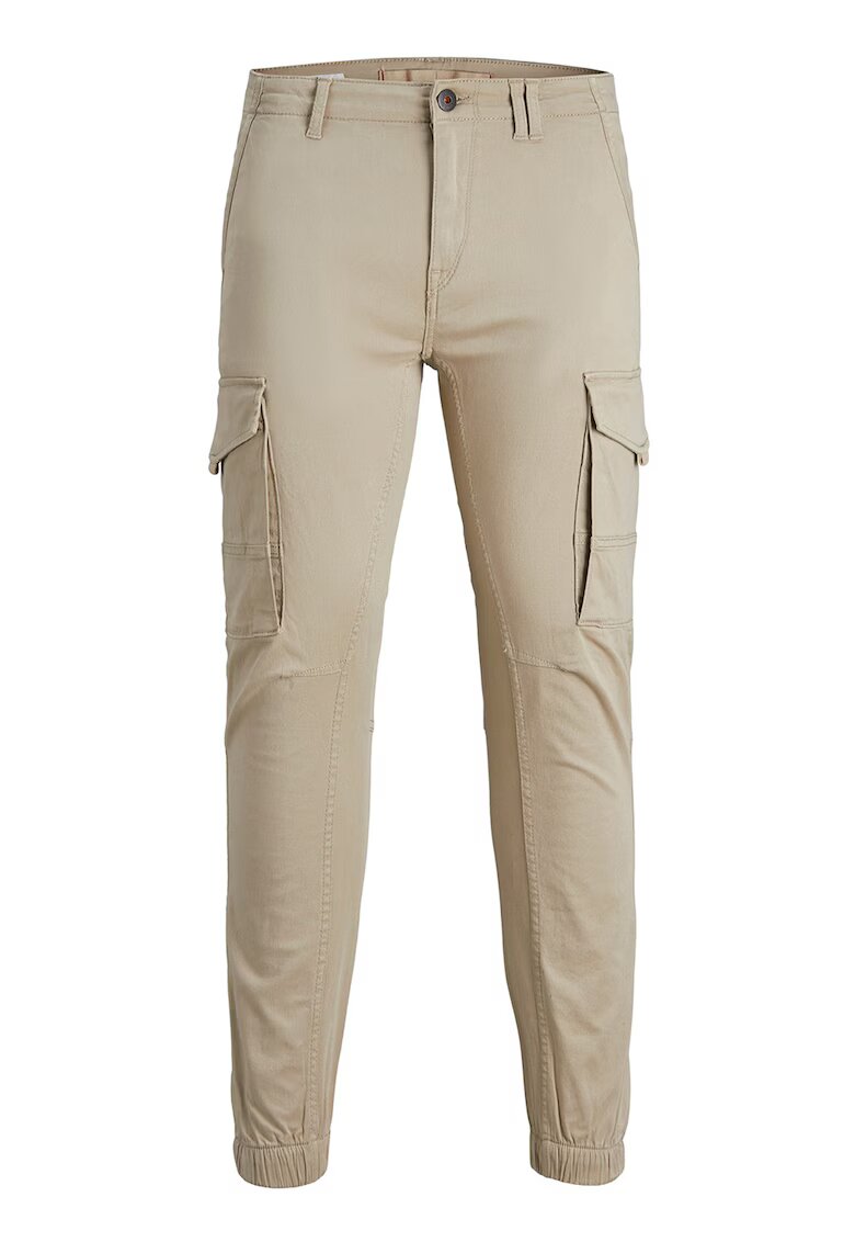 Jack  Jones Pantaloni cargo din amestec de bumbac organic - Bej