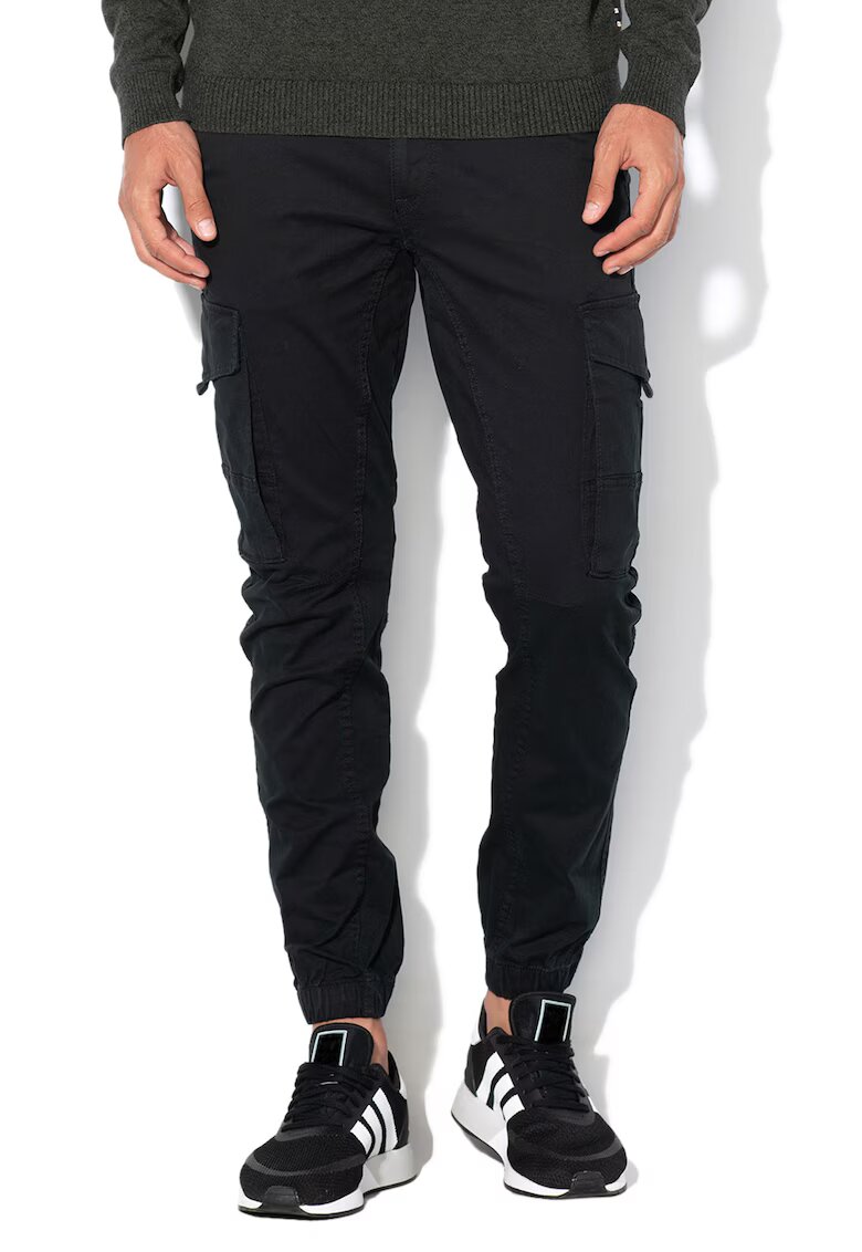 Jack  Jones Pantaloni cargo slim fit Paul - Negru