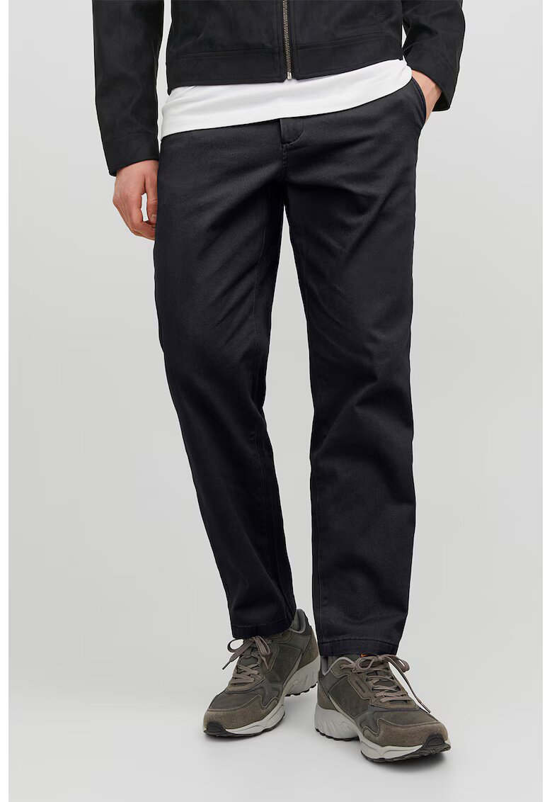 Jack & Jones Pantaloni chino cu talie medie - Negru