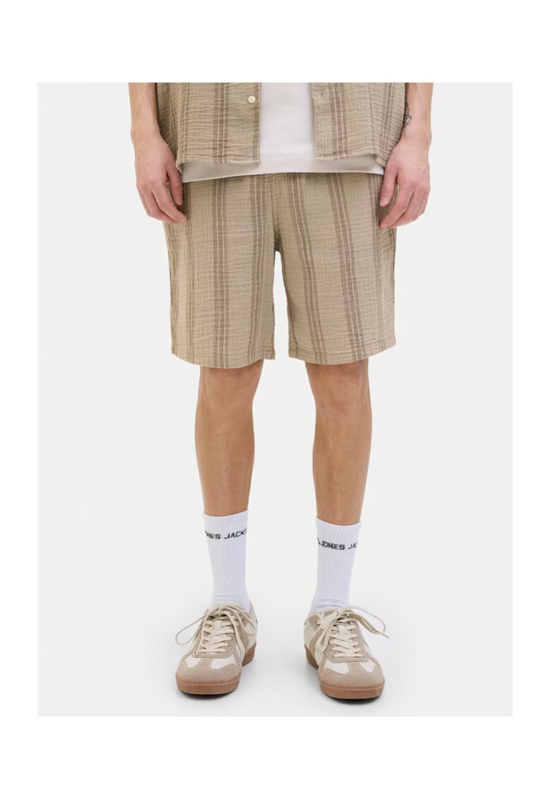 Jack  Jones Pantaloni scurti barbati Jack Jones - 12274758 - Bumbac - Bej - Bej