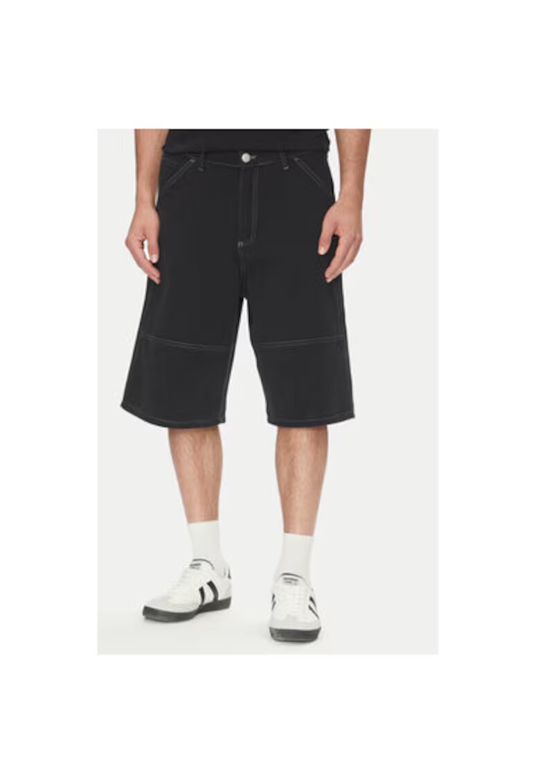 Jack  Jones Pantaloni scurti barbati Jack Jones - 12278222 - Bumbac - Negru - Negru