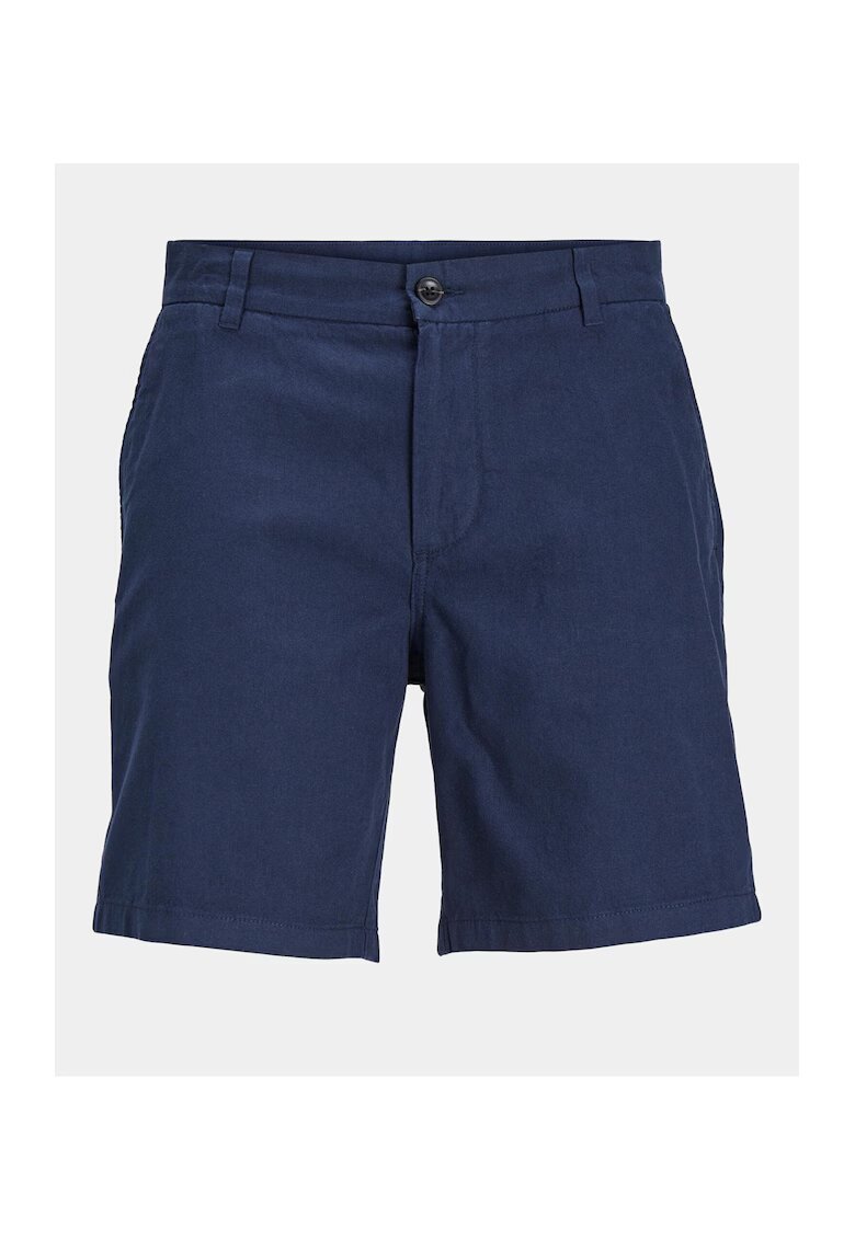 Jack  Jones Pantaloni scurti chino din amestec de in - Albastru inchis