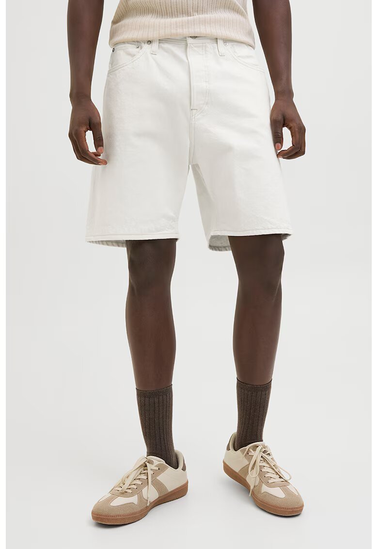 Jack  Jones Pantaloni scurti de denim cu buzunare - Alb murdar