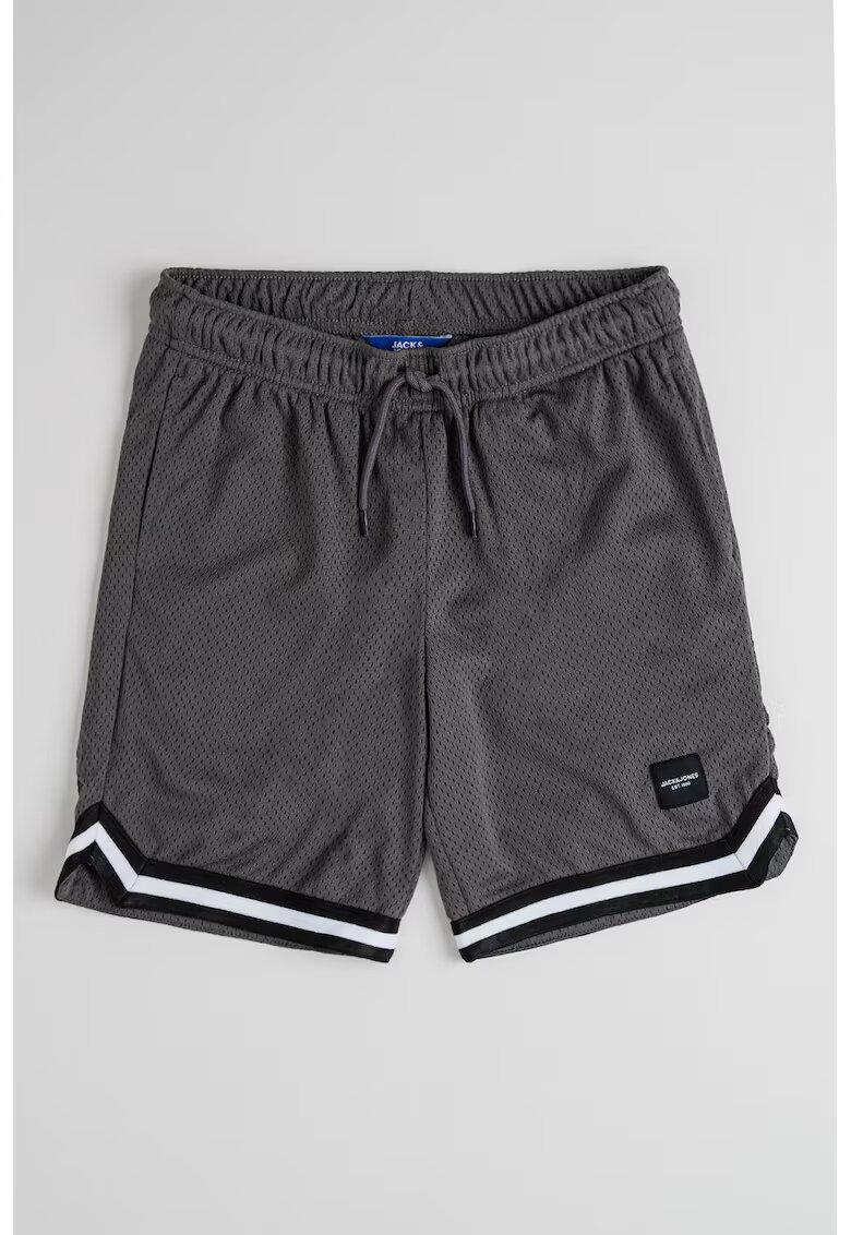 Jack  Jones Pantaloni scurti din plasa Karl - Gri inchis