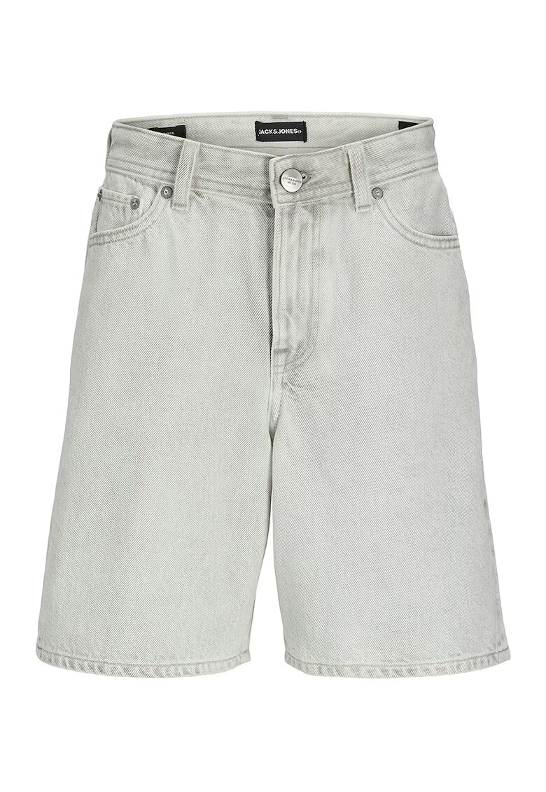 Jack  Jones Pantaloni scurti drepti de denim - Gri deschis