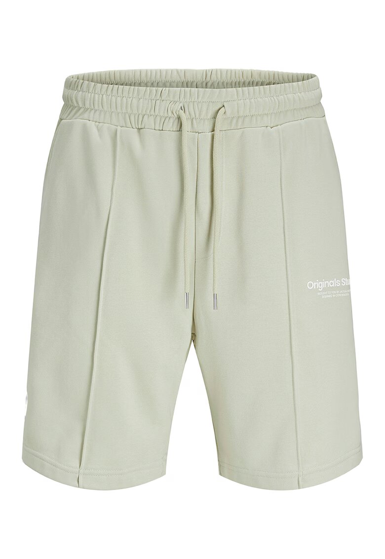 Jack  Jones Pantaloni scurti uni cu snur de ajustare - Verde pal