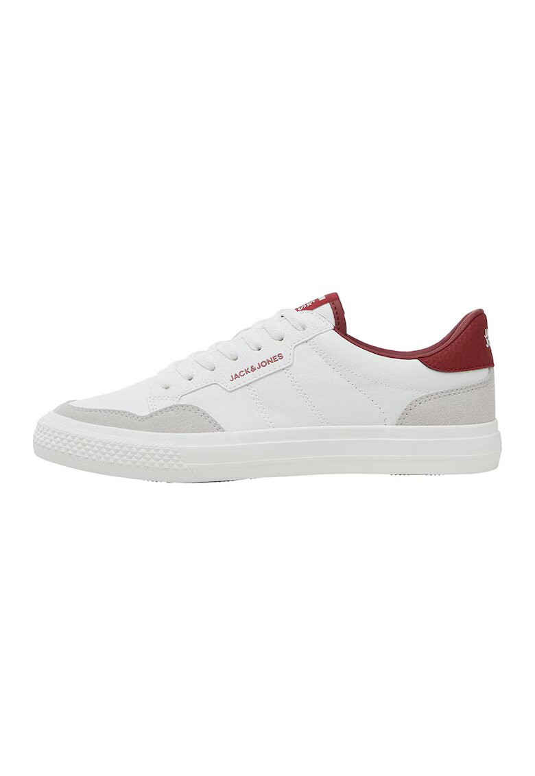 Jack  Jones Pantofi sport low-cut - Alb/Visiniu/Gri cenusiu