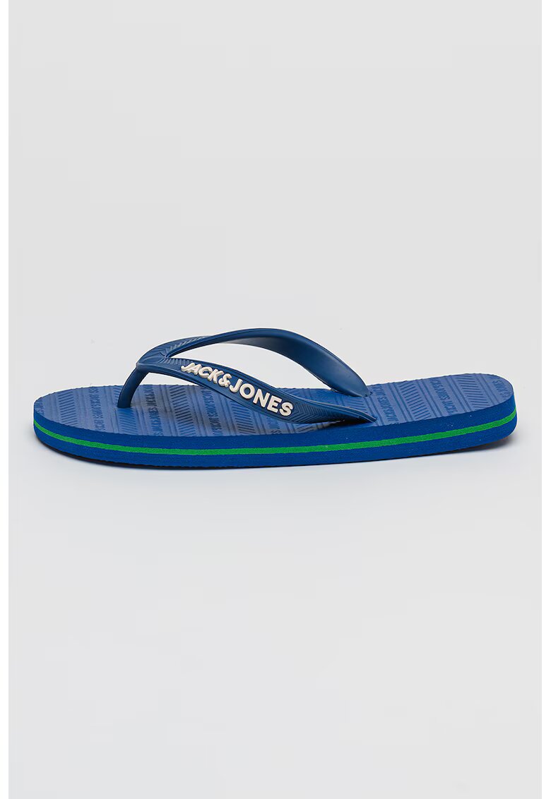 Jack  Jones Papuci flip-flop cu logo Basic - Albastru inchis