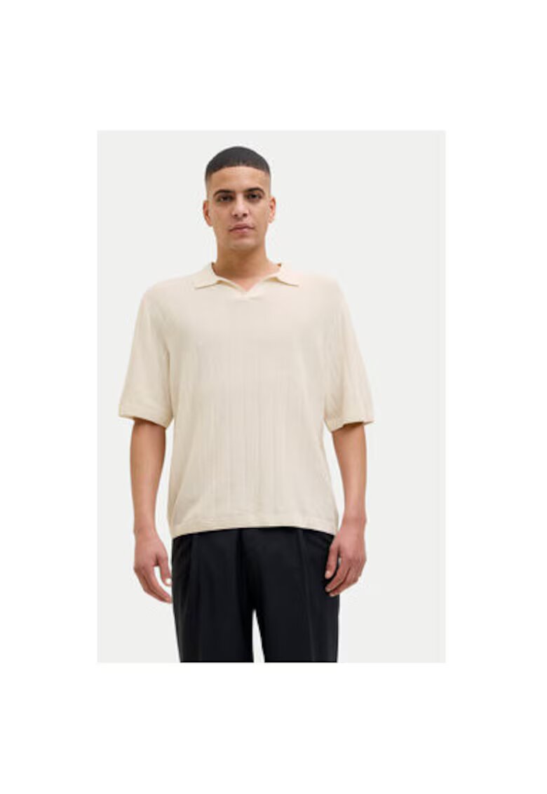 Jack  Jones Pulover barbati Jack Jones - 12272578 - Bumbac - Bej - Bej