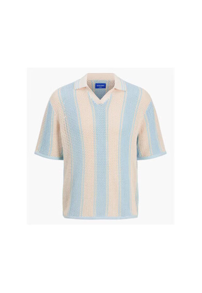 Jack  Jones Pulover bărbați Jack Jones - model 12277266 - Bej/Albastru deschis
