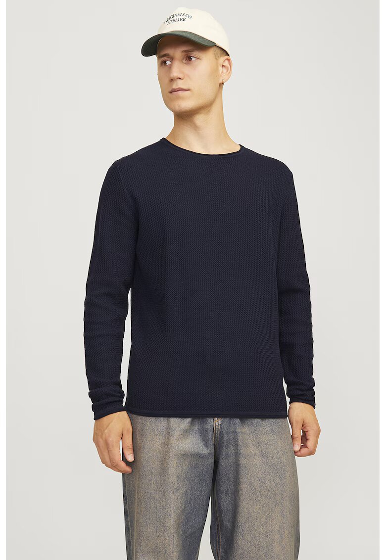 Jack  Jones Pulover din amestec de bumbac organic - Bleumarin