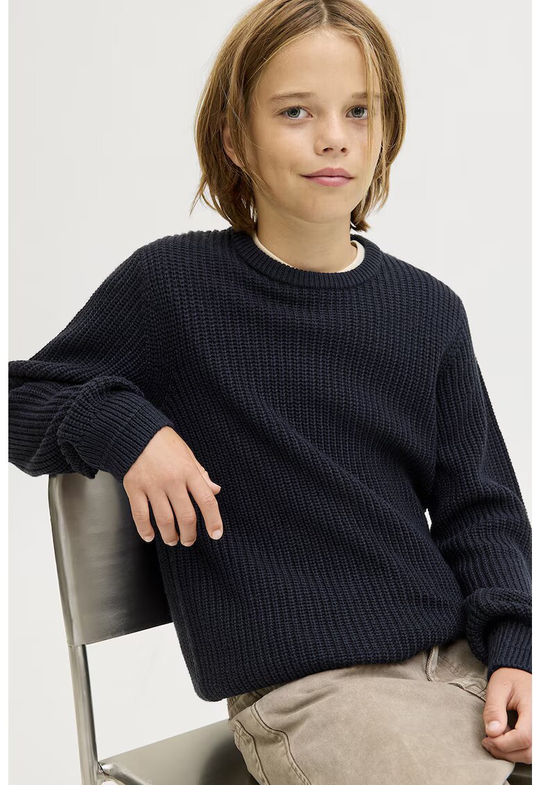 Jack & Jones Pulover lejer cu model uni - Albastru ultramarin