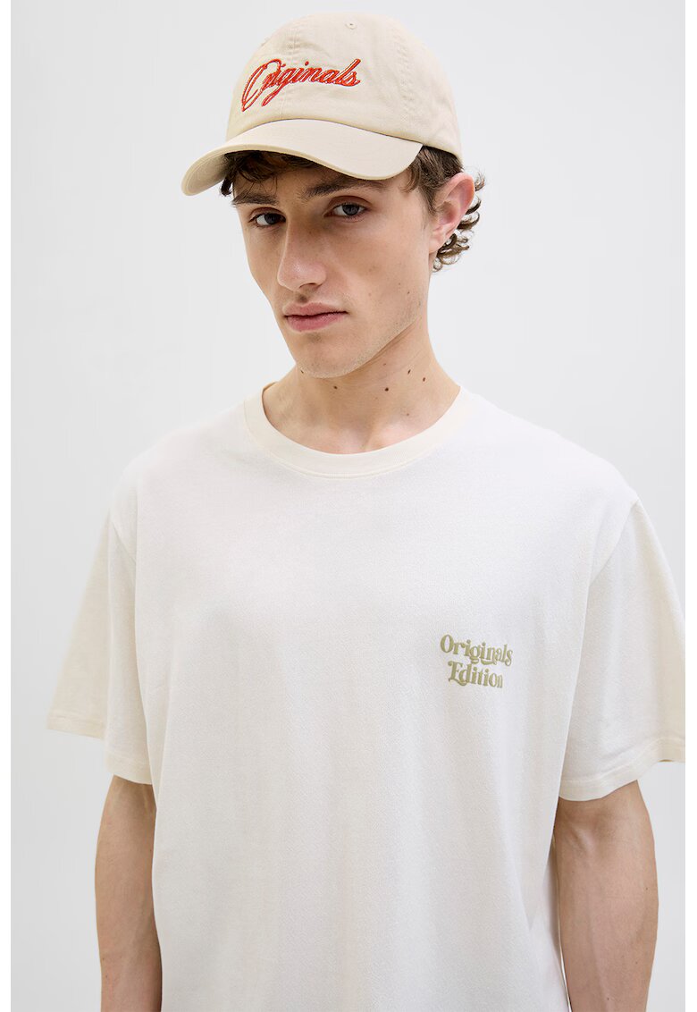 Jack  Jones Sapca baseball cu broderie text - Bej deschis