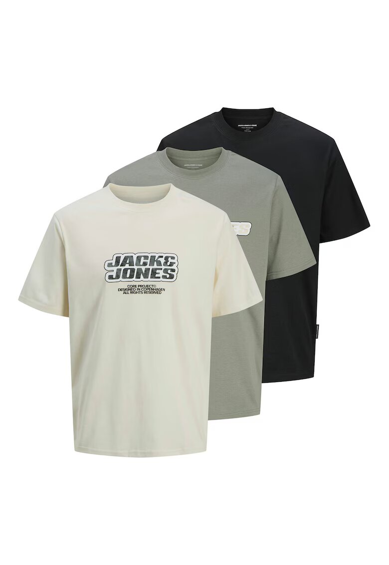 Jack  Jones Set 3 tricouri barbati Jack Jones - 12284772 - Multicolor - Multicolor