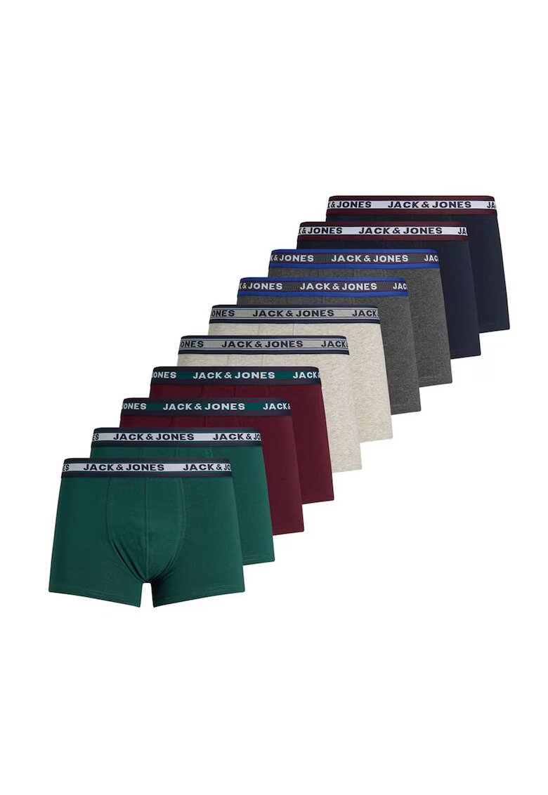 Jack  Jones Set de boxeri Solid- 10 perechi - Multicolor