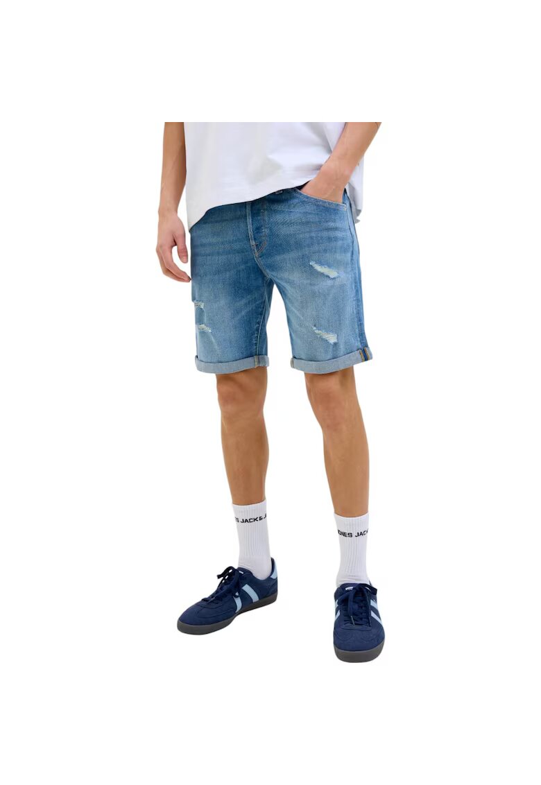Jack  Jones Short JACK &JONES Rick Fox Jeans 42708 - Albastru