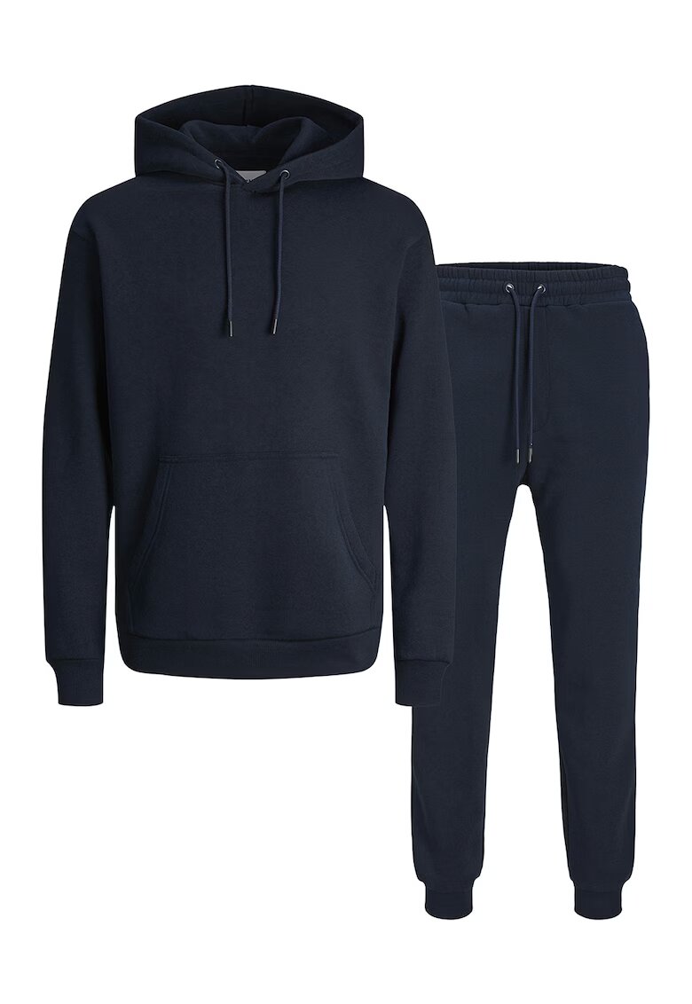 Jack & Jones Trening din amestec de bumbac cu buzunar kangaroo - Bleumarin