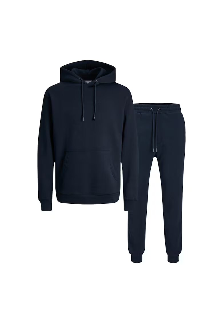 Jack & Jones Trening JACK &JONES Bradley Sweat Zip Hood Set MP 48914 - Albastru inchis