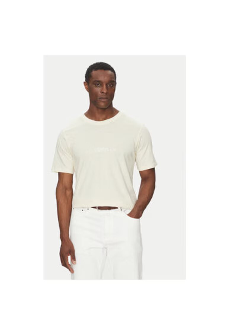 Jack  Jones Tricou barbati Jack Jones - 12273163 - Bumbac - Ecru - Ecru
