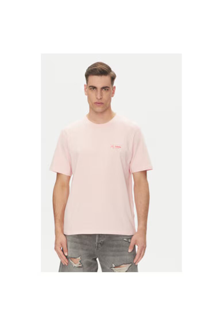 Jack  Jones Tricou barbati Jack Jones - 12276785 - Bumbac - Roz - Roz