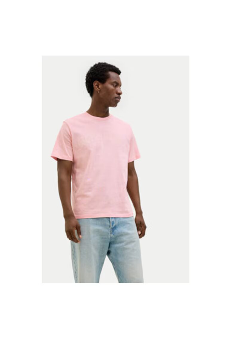 Jack  Jones Tricou barbati Jack Jones - 12276962 - Bumbac - Roz - Roz
