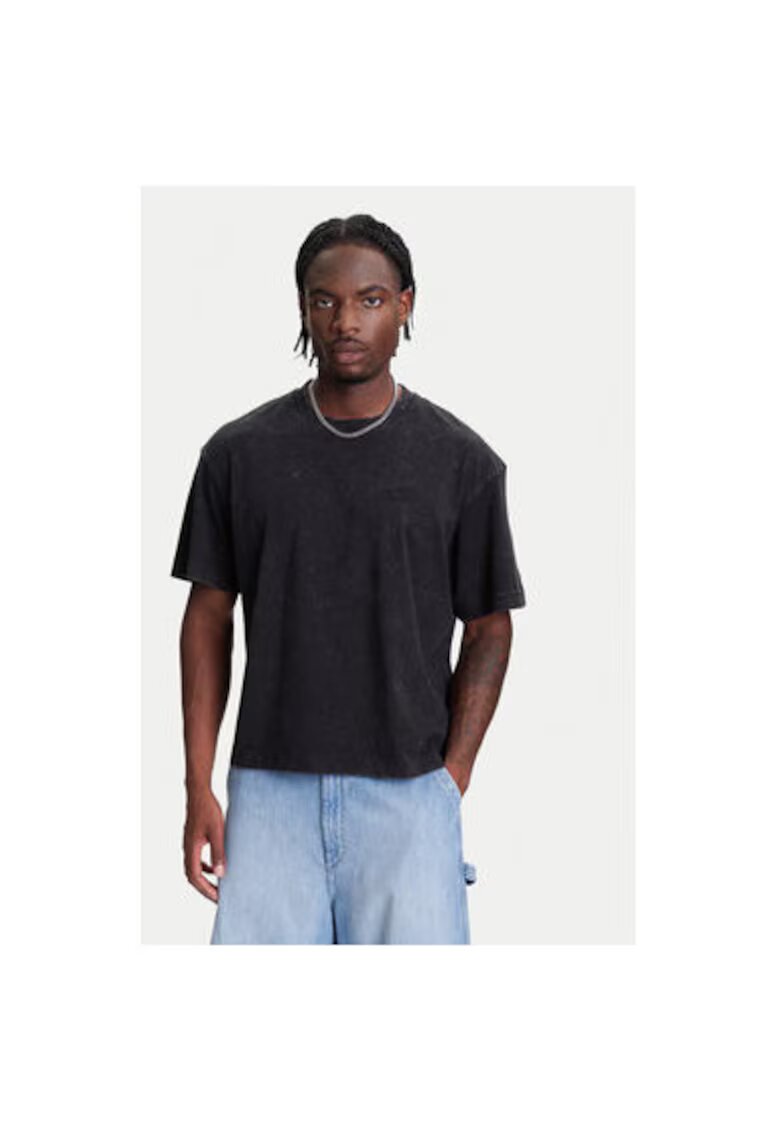 Jack  Jones Tricou barbati Jack Jones - 12277886 - Bumbac - Negru - Negru