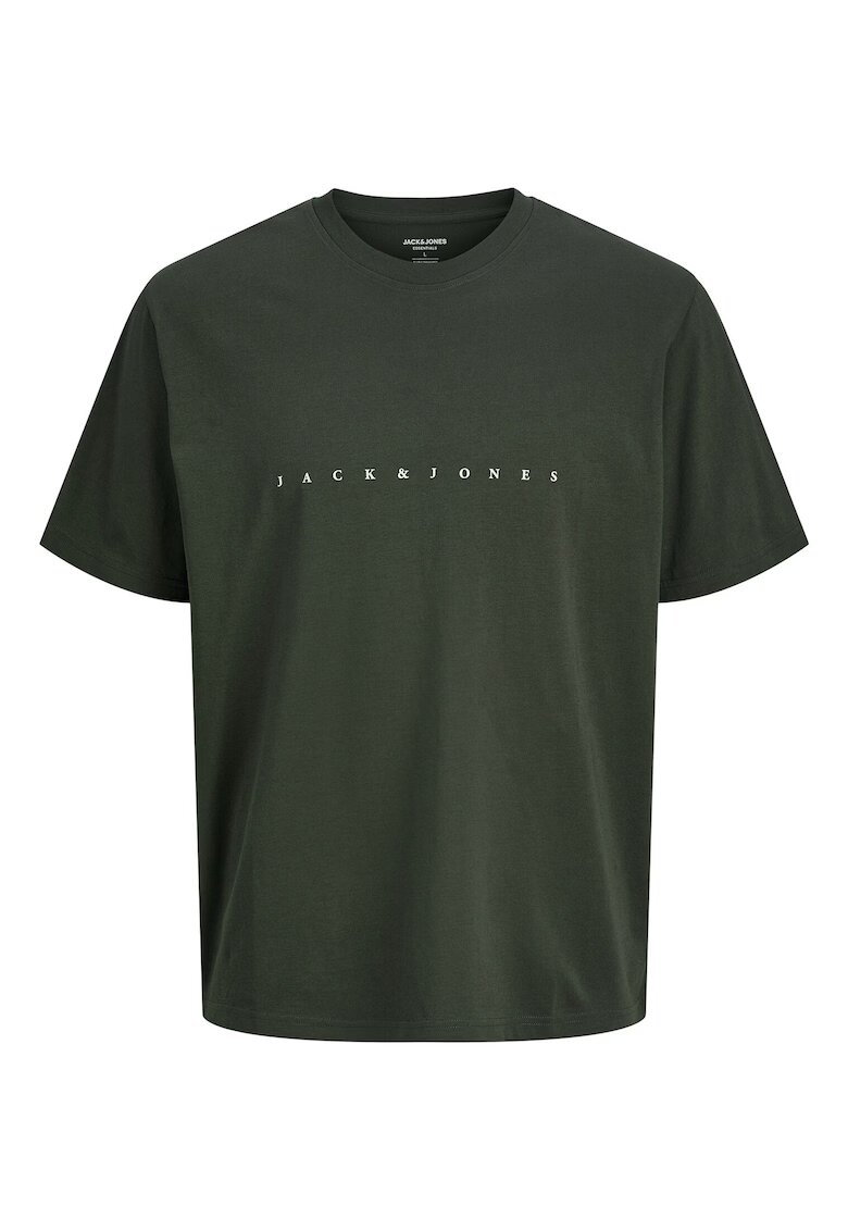 Jack & Jones Tricou Barbati - Jack Jones - Verde - 100% bumbac
