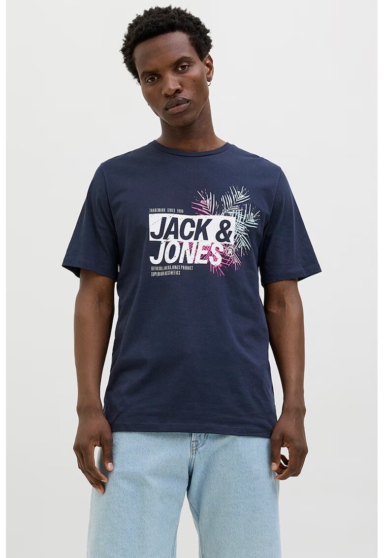 Jack  Jones Tricou cu imprimeu grafic - Bleumarin