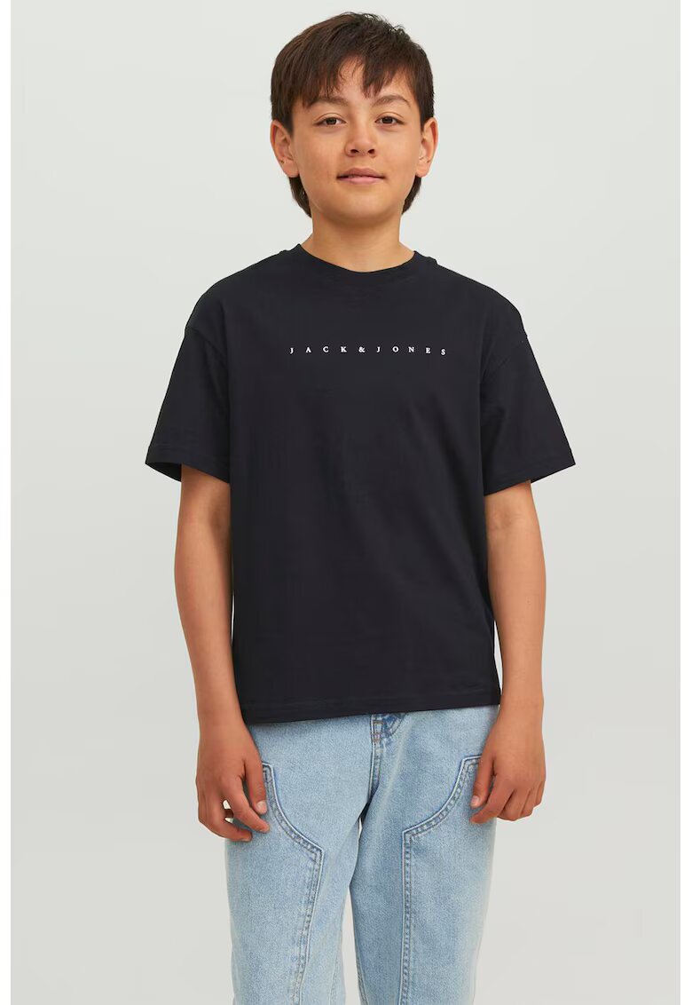 Jack  Jones Tricou de bumbac cu imprimeu logo - Negru