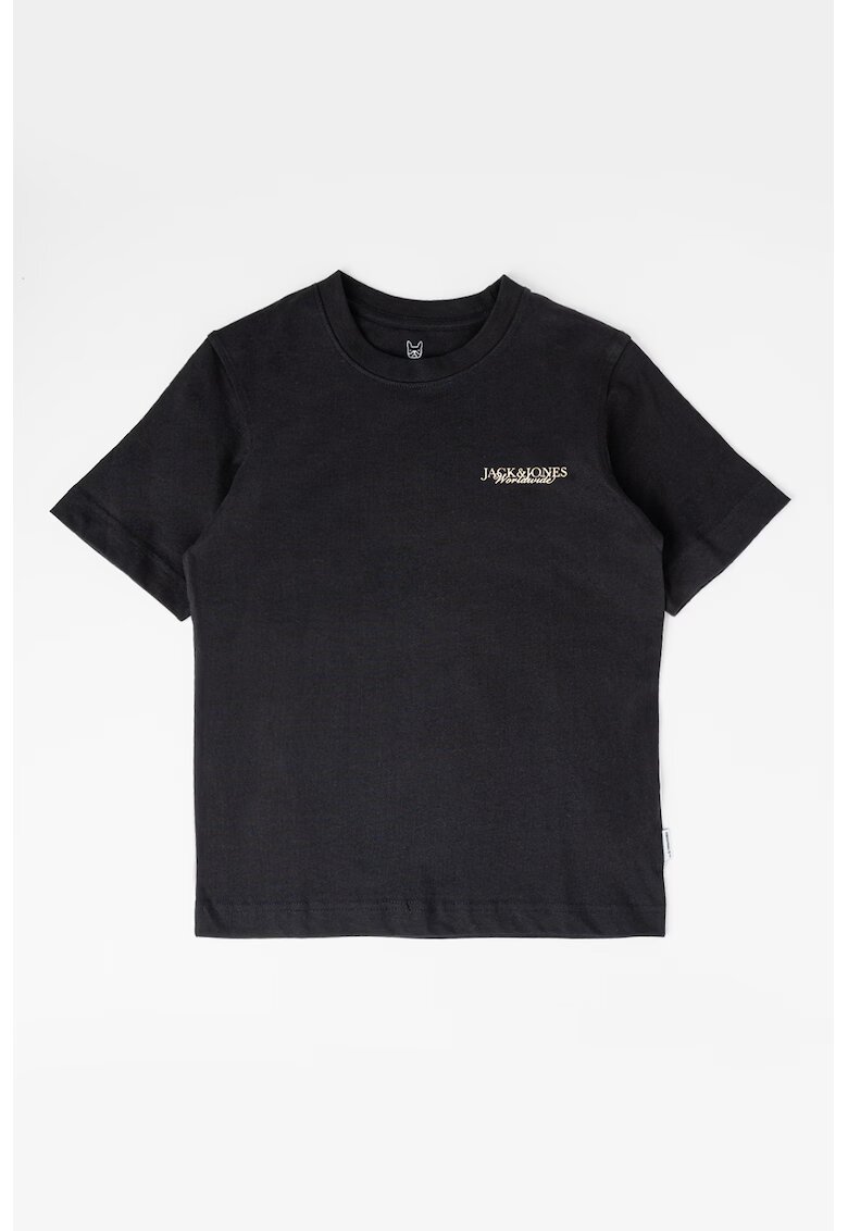Jack  Jones Tricou de bumbac cu logo - Negru/Kaki