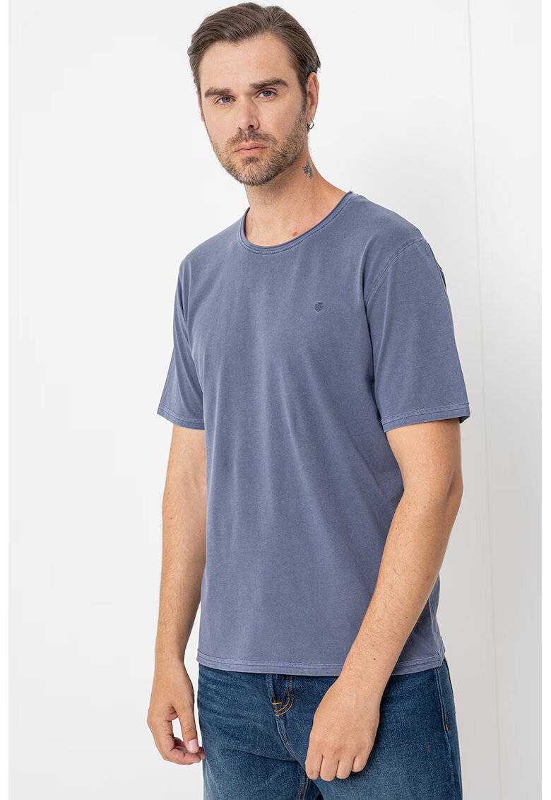 Jack  Jones Tricou din bumbac cu model uni Rydes - Violet prafuit