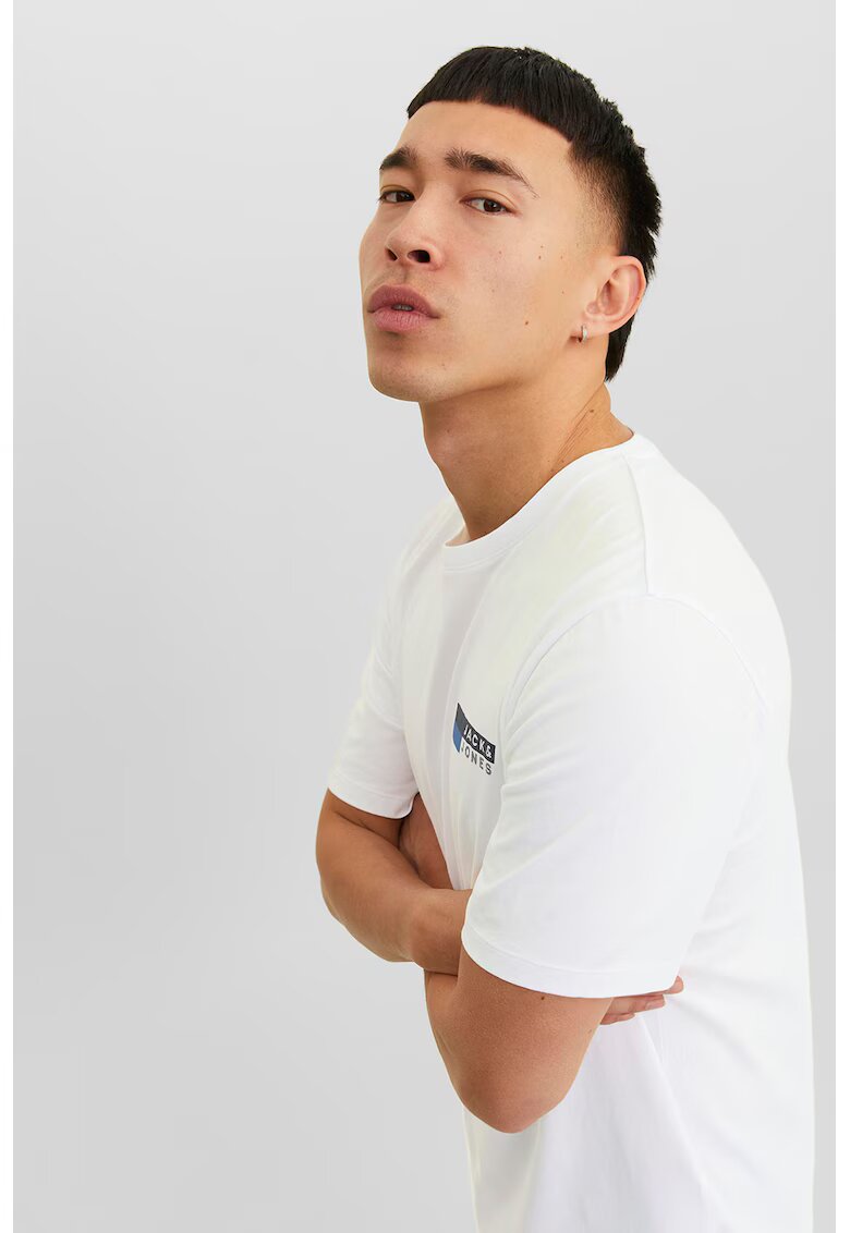 Jack & Jones Tricou din bumbac organic Corp - Alb optic