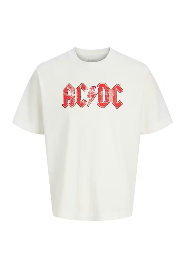 Jack  Jones Tricou JACK &JONES AC DC Crew Neck 50198 - Alb