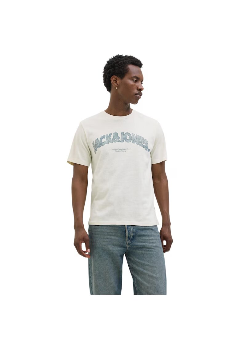 Jack  Jones Tricou JACK &JONES Almeria Bold Branding 43780 - Bej