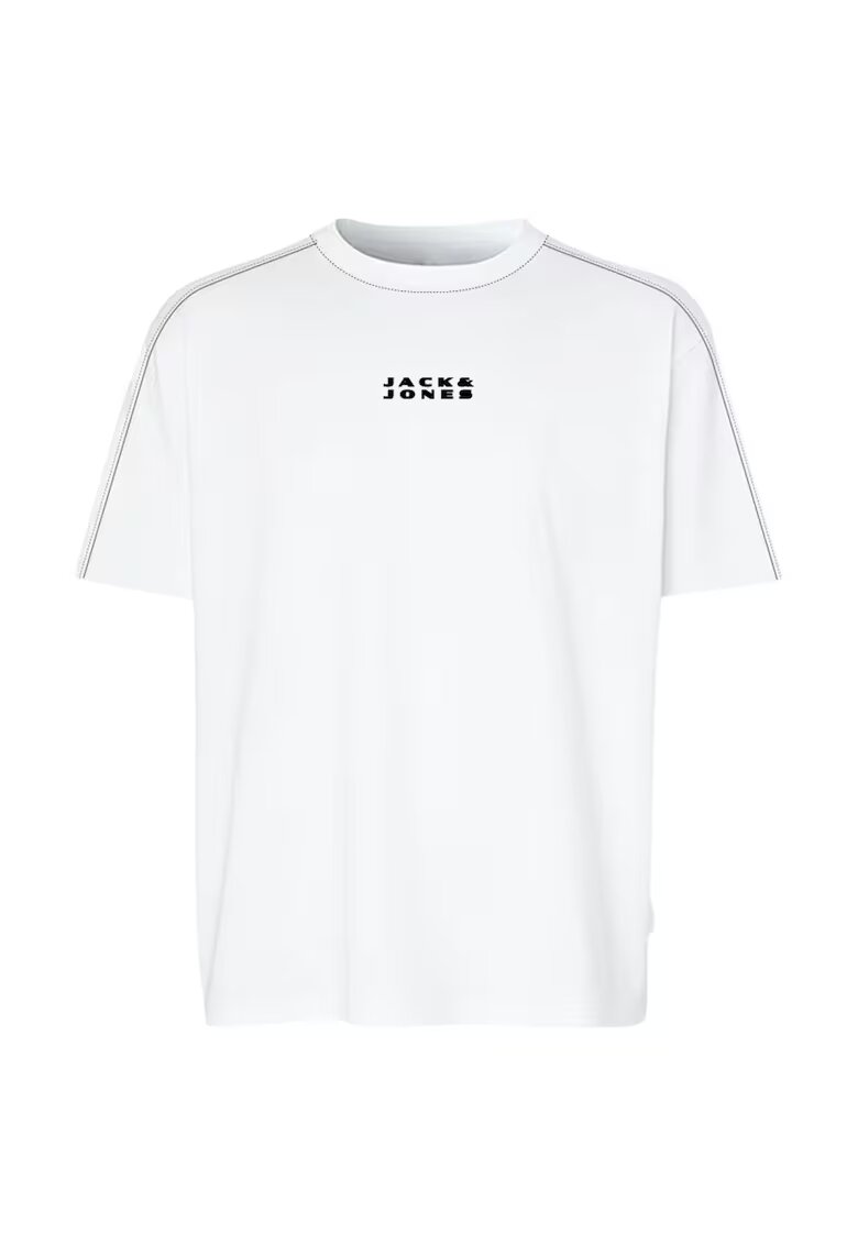 Jack  Jones Tricou JACK &JONES Costance Minimal Text 48854 - Alb